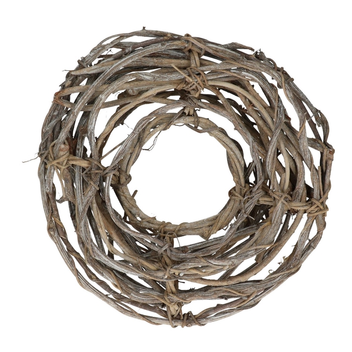 <h4>Krans d30cm Angle vine open frosted</h4>