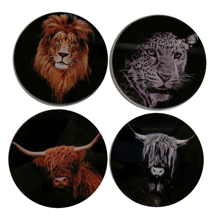 <h4>Coaster Glass Ø10cm Animals 98</h4>