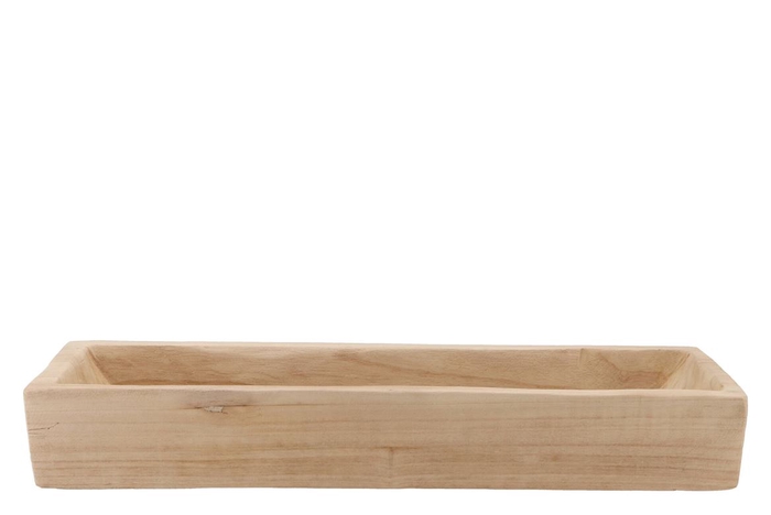 <h4>Wood natural tray rectangle 60x16x9cm</h4>