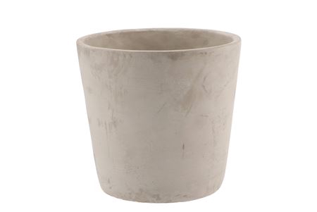 <h4>Concrete Pot Round Grey 17x16cm</h4>