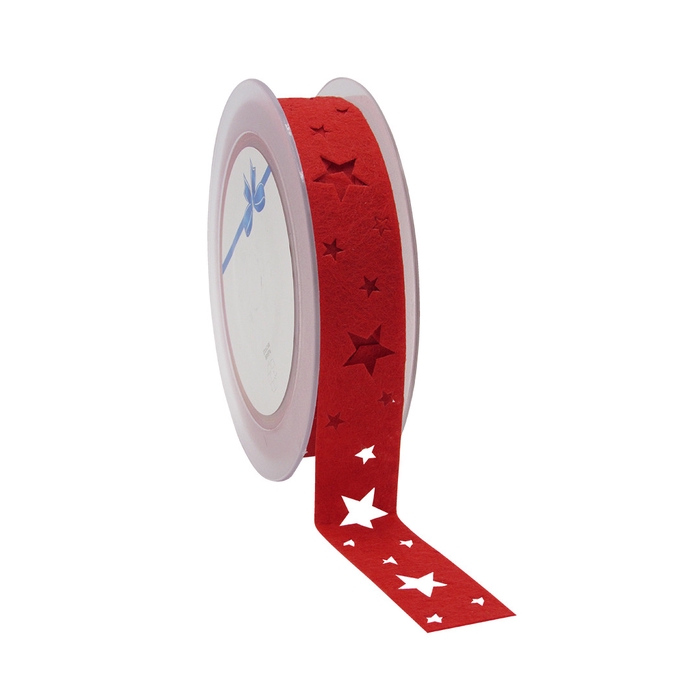 <h4>Christmas Ribbon star felt 25mm 10m</h4>