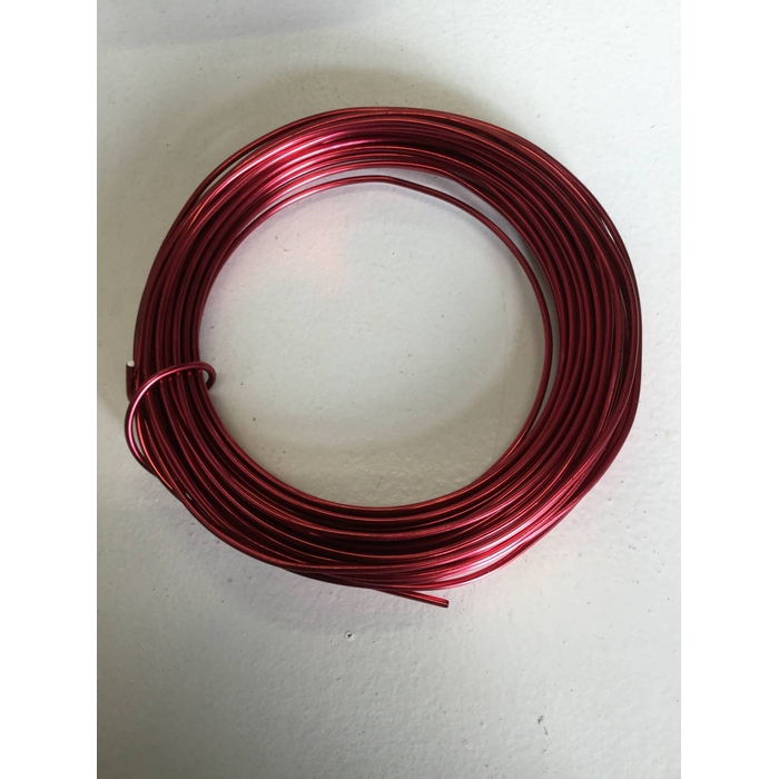 <h4>ALUMINIUM WIRE 2MM RED 12M 100GR</h4>