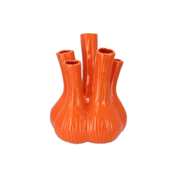 <h4>Aglio Shiny Orange Vase 26x35cm</h4>