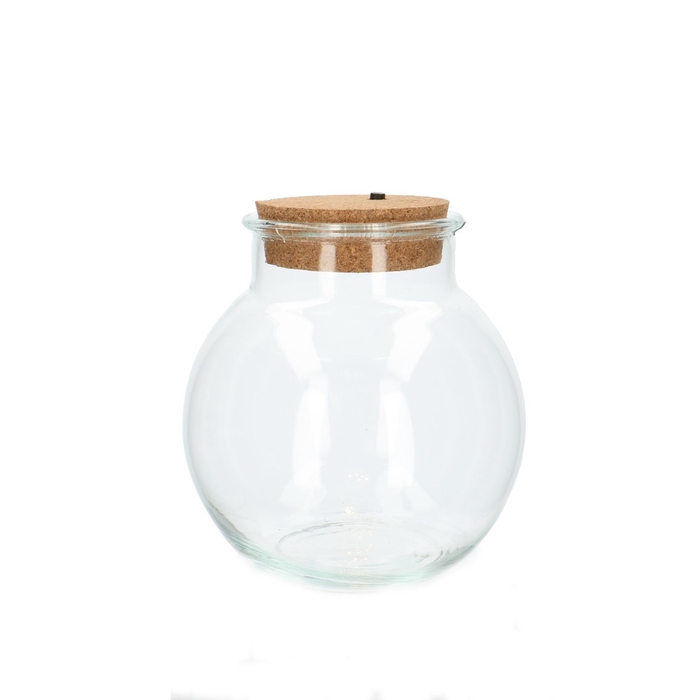 <h4>Glass Ball vase+led Jeremy d20*20cm</h4>