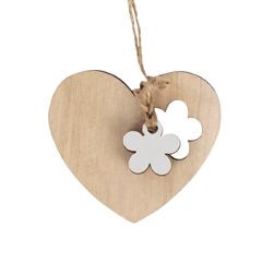 <h4>Valentijn Deco hanger hart hout 7cm x24</h4>