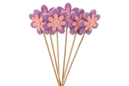 <h4>Bijsteker Flower Purple O/st. P/6 H50cm</h4>