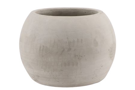 <h4>Concrete Pot Sphere 20x16cm</h4>