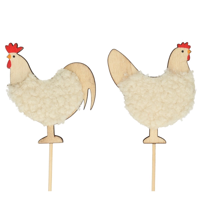 <h4>Easter Sticks 50cm chicken/rooster 9cm</h4>