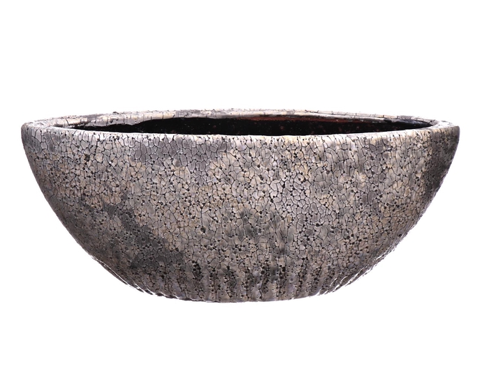 <h4>DF550140400 - Planter Toano oval 29.5x11.5xh12 grey</h4>
