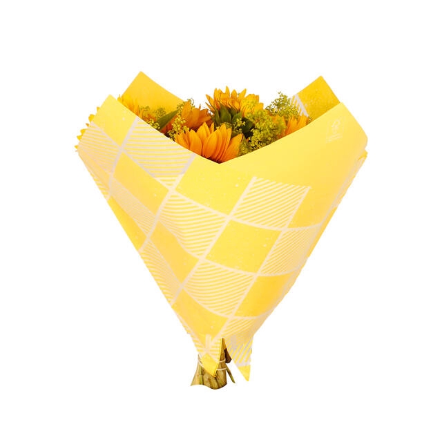 <h4>Hzn 35x35cm Obl.45gr/glassine HX Broken Line geel</h4>