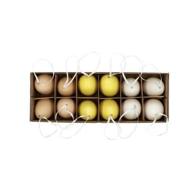 <h4>Easter Deco chicken egg d4*6cm mat x12</h4>