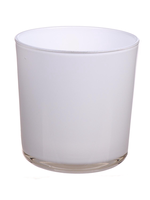 <h4>DF663401447 - Pot glass Jackson d12.7xh13 white</h4>