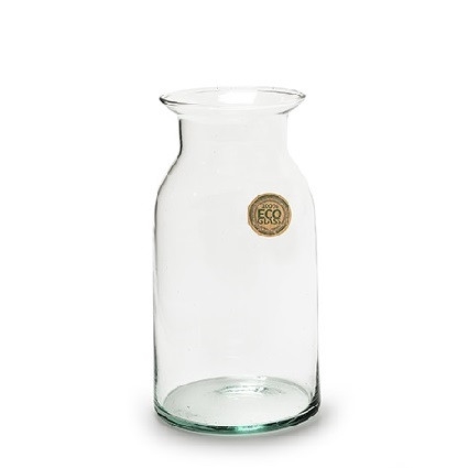 <h4>Glas Eco flesvaas d08*18cm</h4>