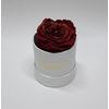 Box rd 8cm glitter wit-bordeaux