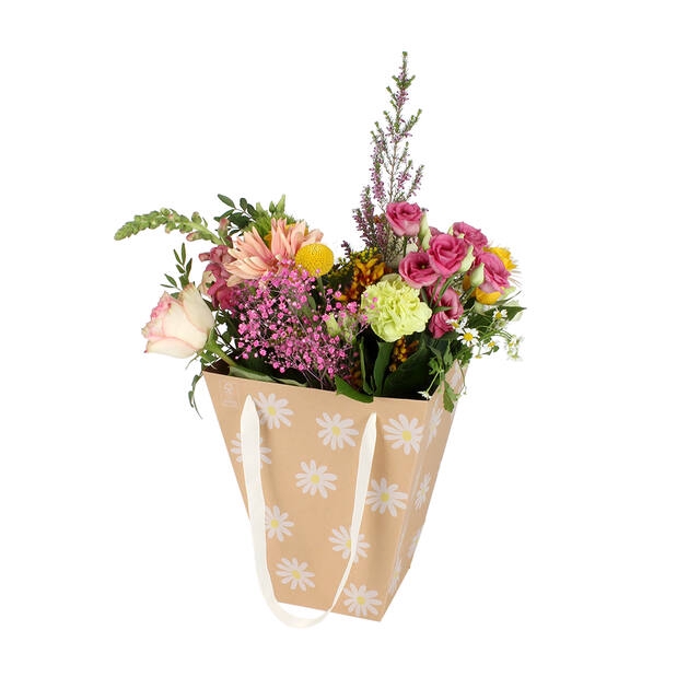 <h4>Bag Daisies Kraft 24 / 24x13 / 13xH30cm</h4>