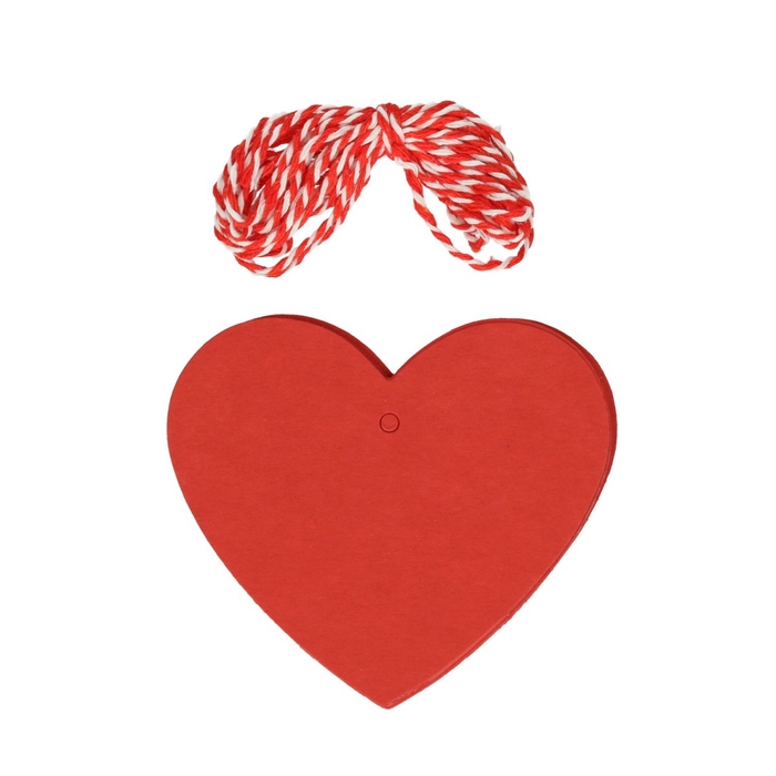 <h4>Decoratie Hanger hart 7cm x48</h4>