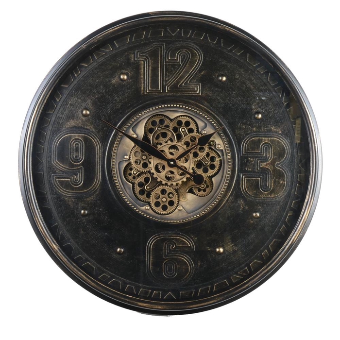 <h4>Clock Gear Ø80cm Black 97540</h4>