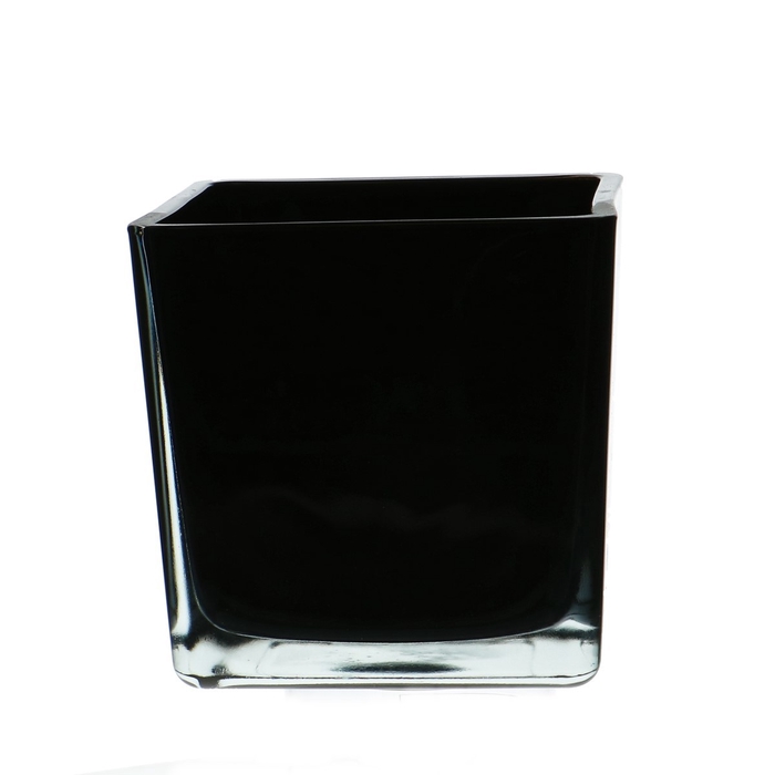 <h4>Glass colour Cube taper d14*14cm</h4>