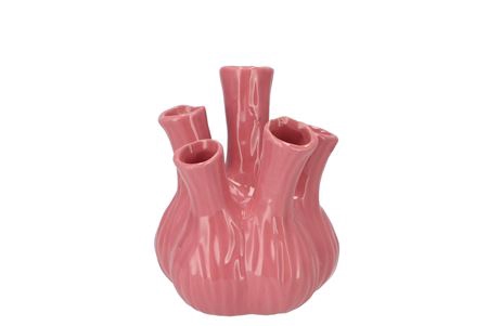 <h4>Aglio Shiny Pink Vase 13x16cm</h4>